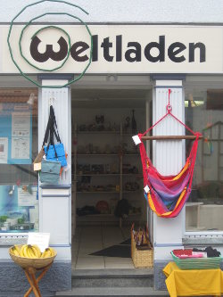 Eingang des Weltladen Metzingen